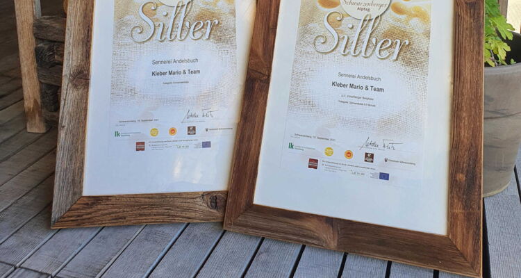 2 Medaillen bei Vorarlberger Käseprämierung 2021