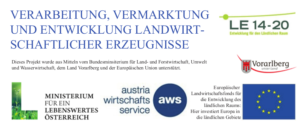 Dieses Projekt wurde aus Mitteln vom Bundesministerium für Land- und Forstwirtschaft, Umwelt- und Wasserwirtschaft, dem Land Vorarlberg und der Europäischen Union unterstützt.